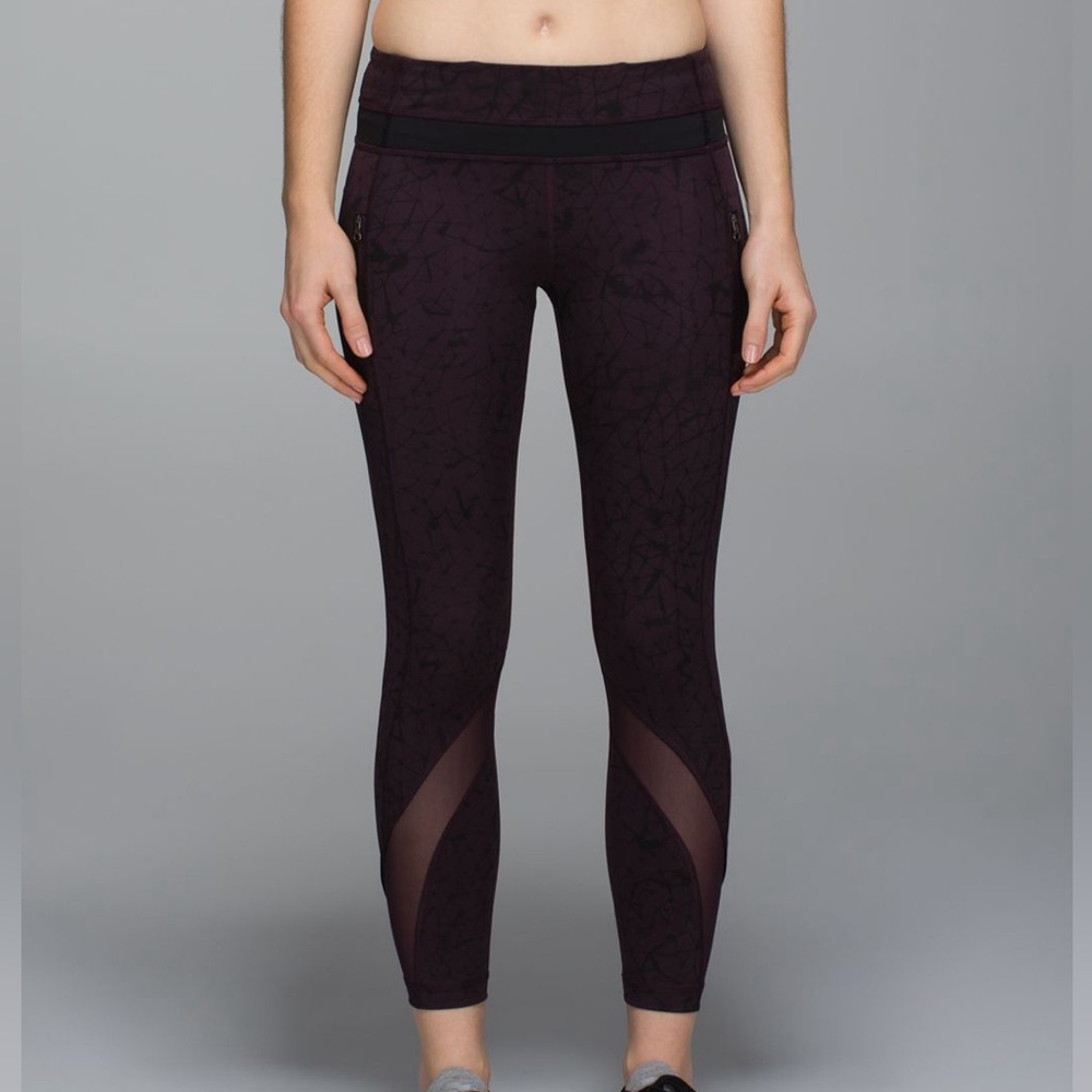 Lululemon Inspire Tight II Luxtreme Black Cherry size 4